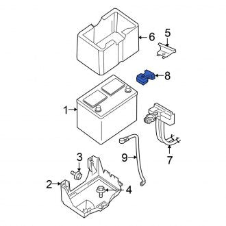 New Fits Nissan, Battery Terminal Cover - Part # 24345ZT00A