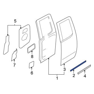New Fits Nissan, Rear Door Stop - Part # 808727S200