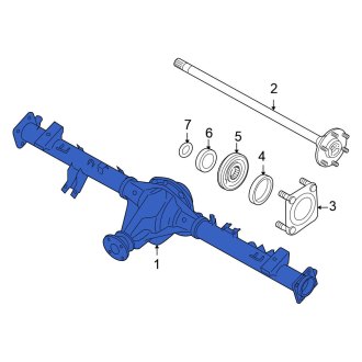 New OEM Rear Drive Axle Assembly Fits, 2008-2010 Nissan Titan - Part # 43003-ZR52C