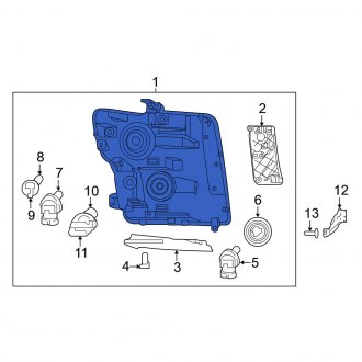 New OEM Front Left Headlight Assembly Fits, 2017-2019 Nissan Titan - Part # 26060-EZ22B