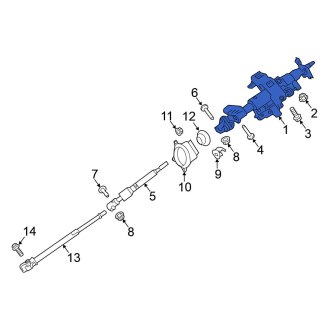 New OEM Steering Column Fits, 2020-2024 Nissan Titan - Part # 48810-9FV0B