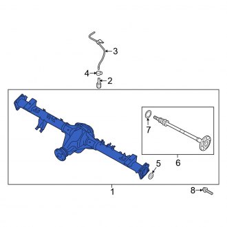 New OEM Front Differential Fits, 2016-2019 Nissan Titan XD - Part # 38500-EZ40A