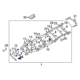 New OEM Frame Rail Fits, 2012-2021 Nissan NV - Part # 50100-1PA1A