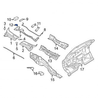 New Fits Nissan, Front Cowl Panel Drain Hose - Part # 663887S010