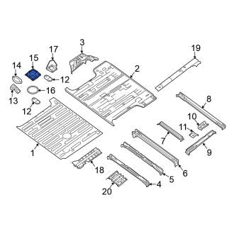 New OEM Rear Trunk Floor Access Cover Fits, 2012 Nissan NV - Part # 74848-1PA0A