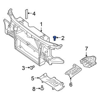 New Fits Nissan, Radiator Support Panel Bolt - Part # 011210058U