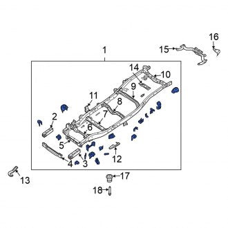 New OEM Frame Rail Fits, 2005-2015 Nissan Armada - Part # 50100-ZV60A