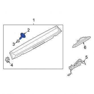 New Fits Nissan, Rear Spoiler Bolt - Part # 999497S000