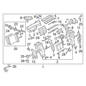 New Fits Nissan, Front A/C Evaporator Core Case Seal - Part # 278081LA0A