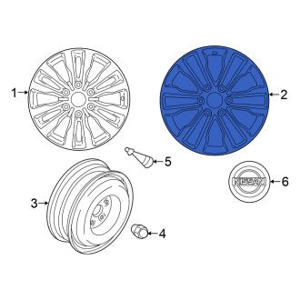 New OEM Wheel Fits, 2017-2024 Nissan Armada - Part # D0C00-5ZW1A