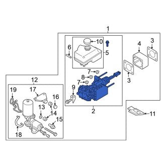 New OEM Brake Master Cylinder Fits, 2023-2024 Nissan Armada - Part # 46007-6JL0B