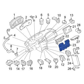 New OEM Combination Switch Fits, 2014-2015, 2020-2022 Nissan Armada - Part # 25560-9GA8C