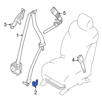 New Fits Nissan, Center Seat Belt Retractor Cover - Part # 87836CN001