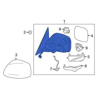 New OEM Front Left Door Mirror Fits, 2017-2020 Nissan Armada - Part # 96302-1V91D