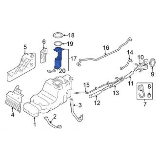 New OEM Fuel Pump and Sender Assembly Fits, 2017-2024 Nissan Armada - Part # 17040-3ZD0C