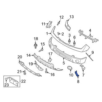 New Fits Nissan, Left Bumper Face Bar Bracket - Part # 62215EA810