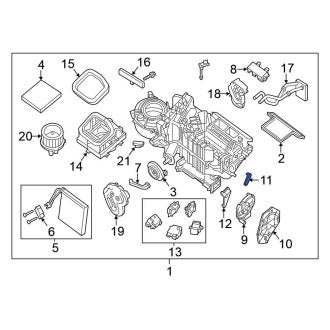 New Fits Nissan, HVAC Mode Door Lever Link - Part # 27154EA010