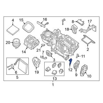 New Fits Nissan, HVAC Mode Door Lever Link - Part # 27154EA000