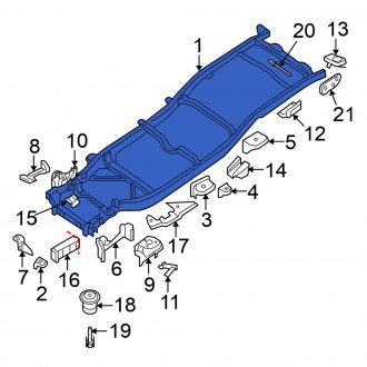 New OEM Frame Rail Fits, 2005-2021 Nissan Frontier - Part # 50100-9BL0B