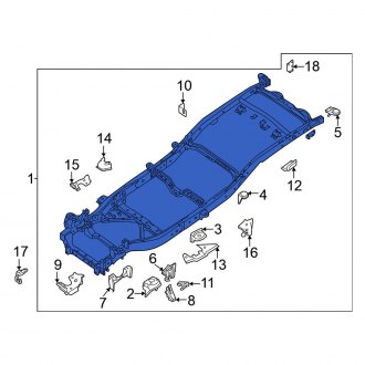 New OEM Frame Rail Fits, 2020-2021 Nissan Frontier - Part # 50100-9BT0A