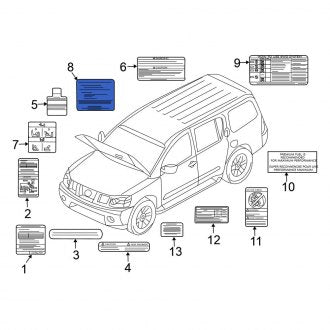 New Fits Nissan, Engine Decal - Part # 990A29CA0B