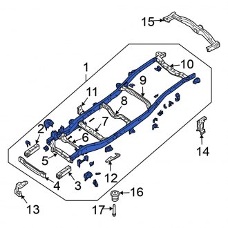 New OEM Frame Rail Fits, 2005-2012 Nissan Pathfinder - Part # 50100-ZS40A