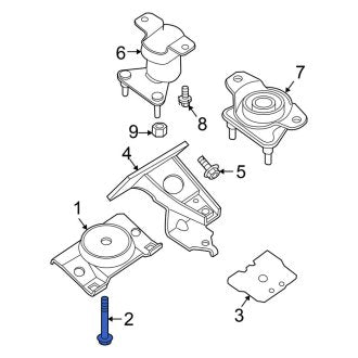 New Fits Nissan, Front Engine Mount Bolt - Part # 11298ZS00A