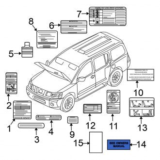 New Fits Nissan, Engine Decal - Part # 79993EA500