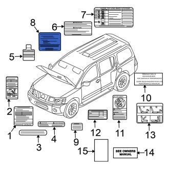 New Fits Nissan, Engine Decal - Part # 990A29CA0A