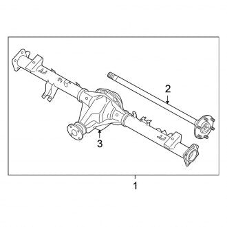 New OEM Rear Drive Axle Assembly Fits, 2005-2015 Nissan Xterra - Part # 43003-9CL0C