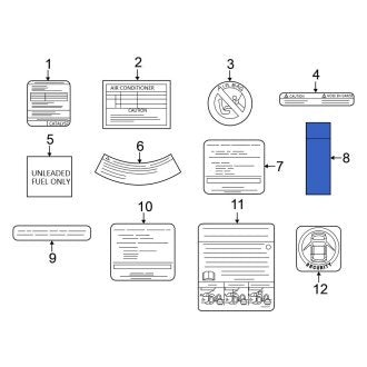 New Fits Nissan, Engine Decal - Part # 990A23KA0A