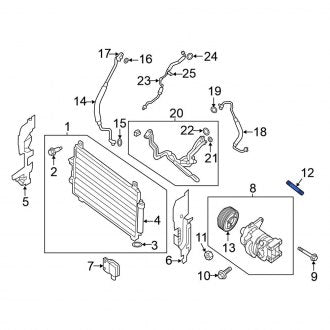 New Fits Nissan, A/C Compressor Stud - Part # 824902810