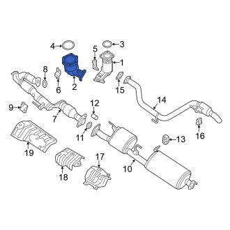 New OEM Left Catalytic Converter Fits, 2018-2020 Nissan Pathfinder - Part # 208A3-9PG0A