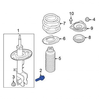 New Fits Nissan, Suspension Strut Bolt - Part # 400563JA0A