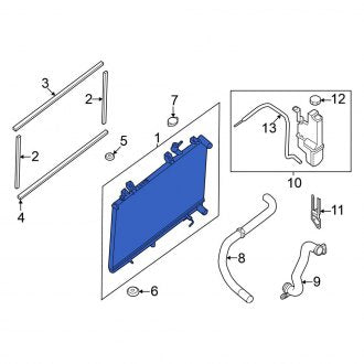 New OEM Radiator Fits, 2024 Nissan Pathfinder - Part # 21410-6SA0A
