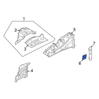 New Fits Nissan, Fender Apron Grommet - Part # 648D86CA0A