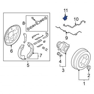 New Fits Nissan, ABS Wheel Speed Sensor Retainer - Part # 24220T8000