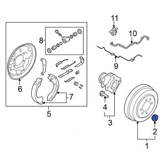 New Fits Nissan, Brake Drum Screw - Part # 41098ED30A