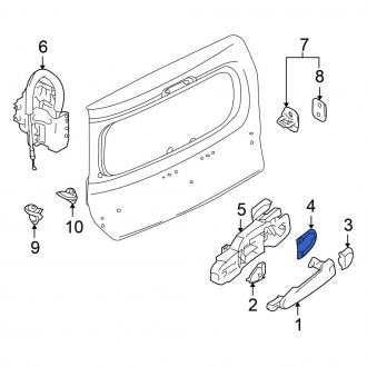 New Fits Nissan, Rear Exterior Door Handle Gasket - Part # 906541FA0A