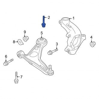 New Fits Nissan, Suspension Strut Bolt - Part # 01125A2051
