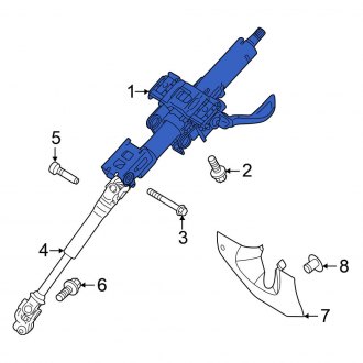 New OEM Steering Column Fits, 2022-2024 Nissan Rogue - Part # 48810-6RF3C