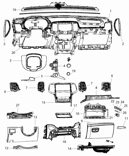 Reinforcement Instrument Panel