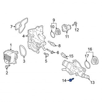 New Fits Nissan, Engine Coolant Outlet Housing Bolt - Part # 119163RC0A