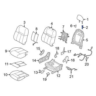 New Fits Nissan, Rear Headrest Guide - Part # 886034BA1B