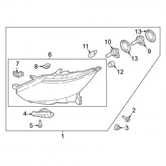 New OEM Front Right Headlight Assembly Fits, 2020-2022 Nissan Rogue Sport - Part # 26010-6MR5A