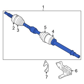 New OEM Front Right CV Axle Assembly Fits, 2017-2022 Nissan Rogue Sport - Part # 39100-4BB6E