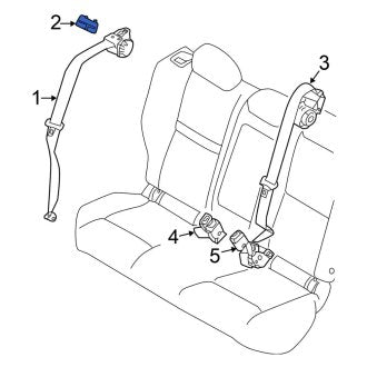 New Fits Nissan, Rear Left Seat Belt Guide - Part # 878354EA0A