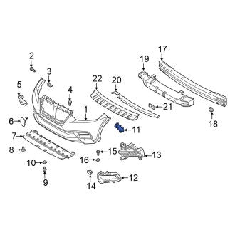 New Fits Nissan, Front Left Bumper Cover Bracket - Part # 622255RB0A