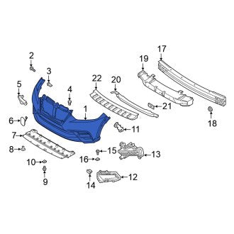 New OEM Front Bumper Cover Fits, 2020 Nissan Kicks - Part # 62022-5RW0J