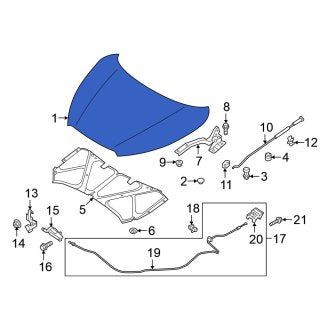 New OEM Front Hood Panel Fits, 2018-2024 Nissan Kicks - Part # F5100-5RBMA